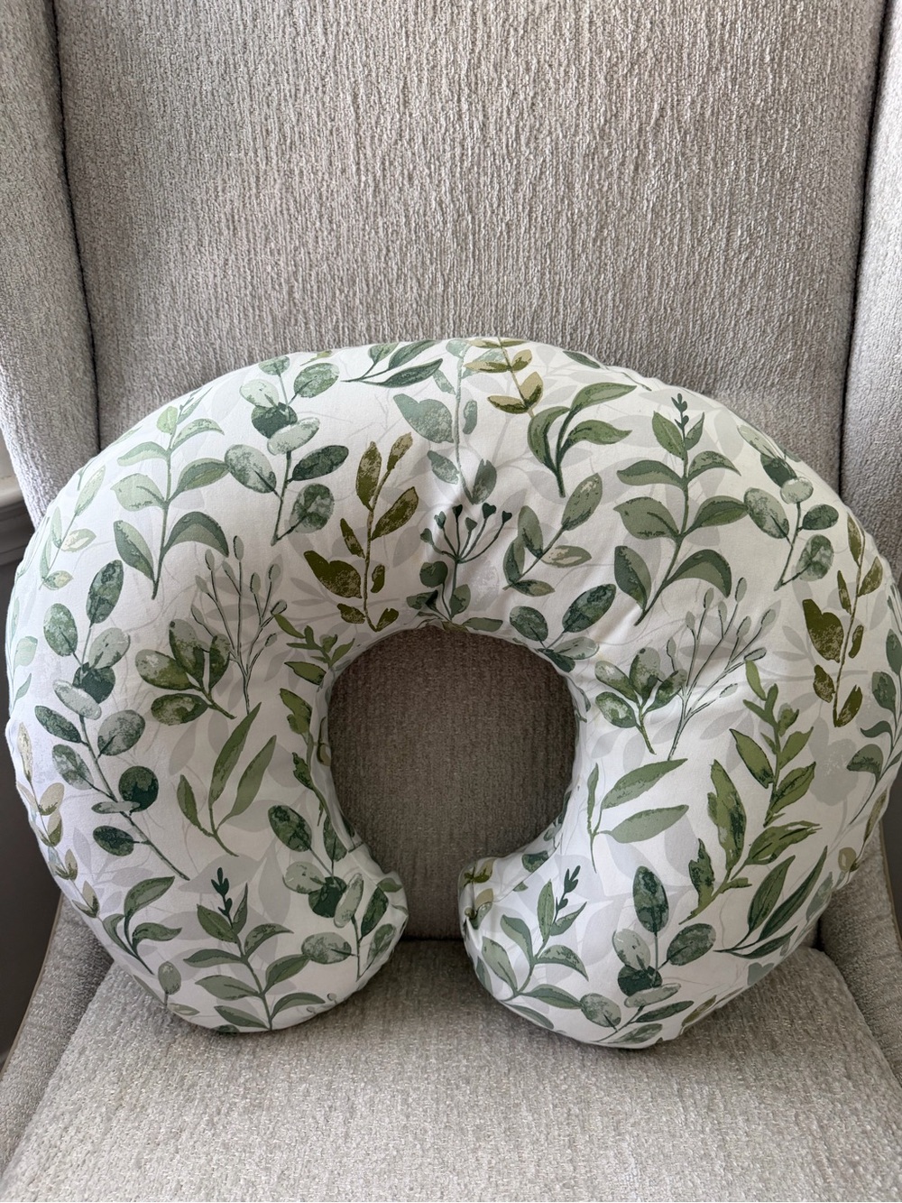 Boppy Nursing Pillow Sage Green Leaf